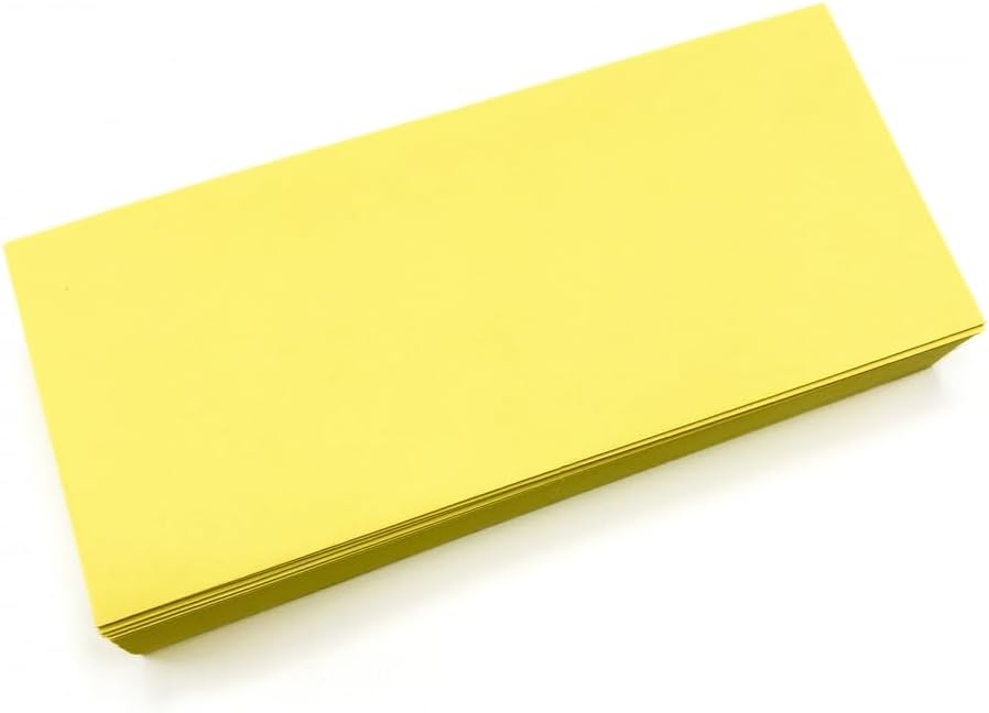 Limited Papers (TM) No. 10 Regular Standard Mailing Envelope - Pastel - Soft - 24 Pound (4.8 inch x 9.5 inch) - Announcement, Invoices, Checks, Letters, Contracts, Business Envelopes (Canary, 500)