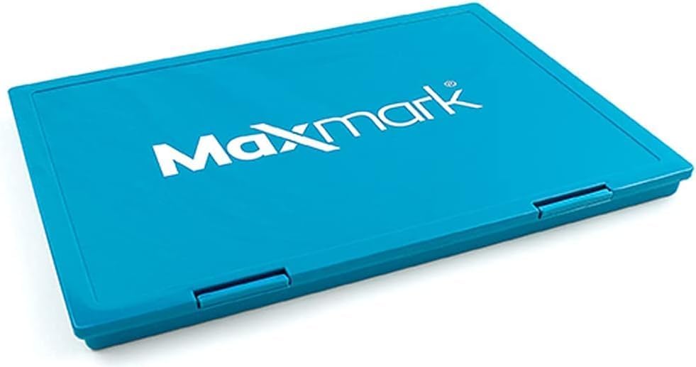 MaxMark Extra Large Orange Ink Stamp Pad - 8.25" x 11.5" - Industrial Felt Pad - Orange Color