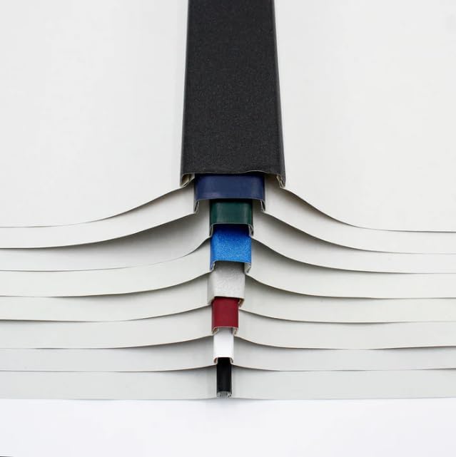 Thermal Binding Clear Covers with Steel Spine –for Thermal Binding Machines – Formerly Unibind – Used in Real Estate, Education and Various Businesses (Navy, 120 Sheets Max - 60/Box)