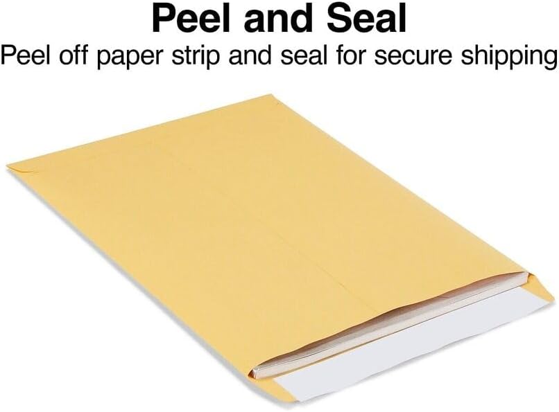 Catalog Envelopes (Open End), Brown Kraft, 28 Pound. 500 Per Pack. (Peel And Seal, 11.5"x14.5") - Lumora Desk