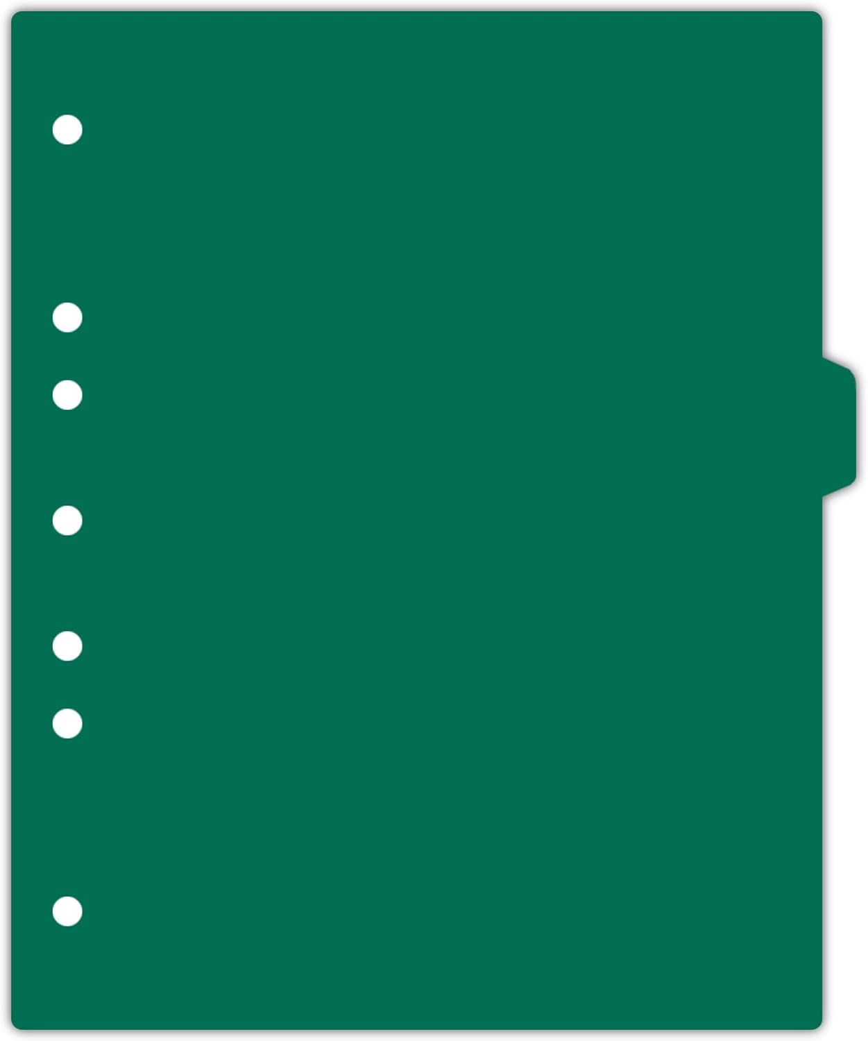 Carstens - Heavy Duty Plastic Ring Binder Dividers, Side Tab, 1/9 Cut, Tab 4 Position, US Letter, Green, Case of 50, (2618-04CS) - Ideal Medical Chart Dividers or Index Tabs for 3 Ring Binders