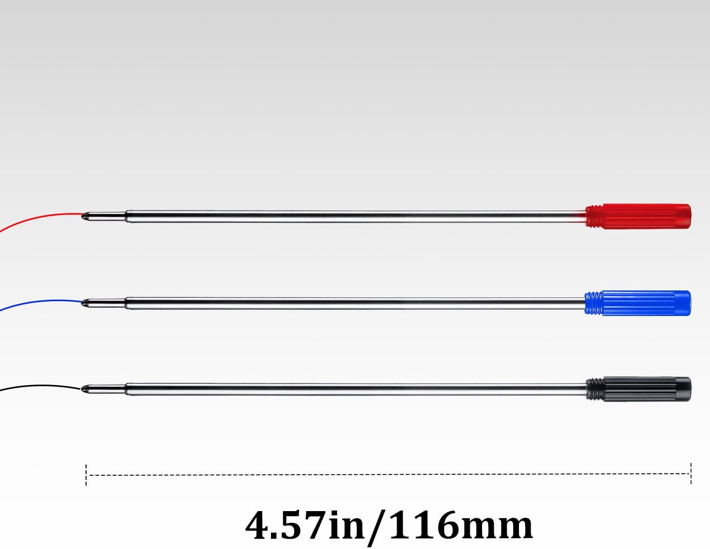 Blue Ink Refills (10pcs), Replaceable Pens Refills, 1mm Medium Tip - Blue