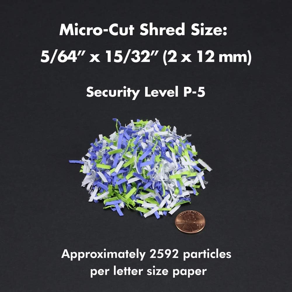 Aurora AU1060MA Professional Grade 10-Sheet High Security Micro-Cut Paper and Credit Card Shredder/ 60 Minutes/Security Level P-5, White, AU1060MA 10-Sheet High Security Microcut