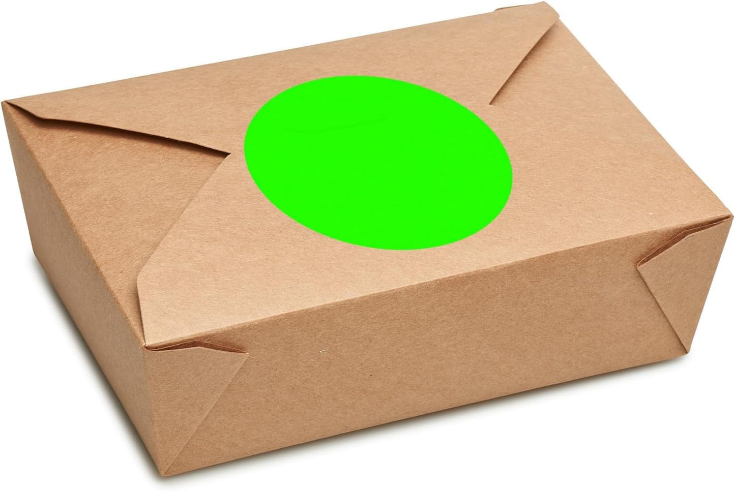 ChromaLabel 3 Inch Circle Sticker Labels, High Visibility Round Colored Stickers, Permanent Adhesive Labels - 500 Colored Sticky Dots per Roll, Dark Blue Label - Case of 5