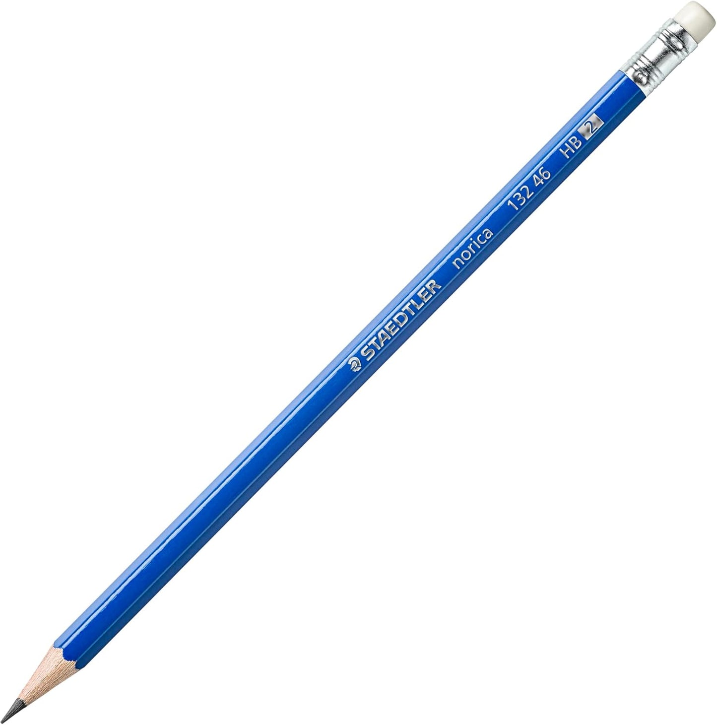 STAEDTLER Norica #2 HB Pencils Class Pack with Erasers, 500-Count School Supplies Set, Break-Resistant Lead, Pre-Sharpened Bulk Pack, PVC-Free Erasers