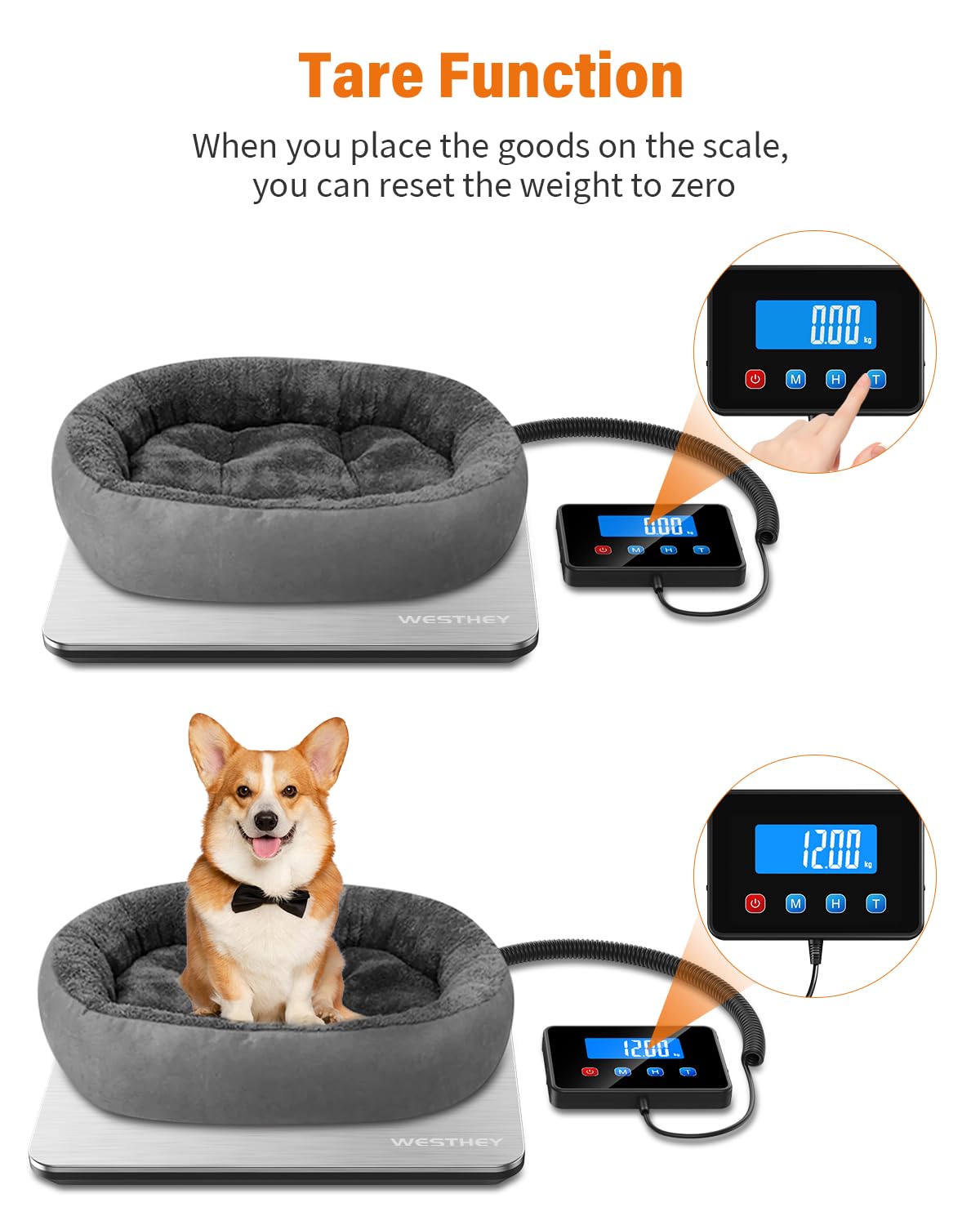 Shipping Scale 0.5oz-440lb High Accuracy Postal Digital Weight Luggage Scale for Packages Warehouse Home Small Business Pet Food Mail - Lumora Desk