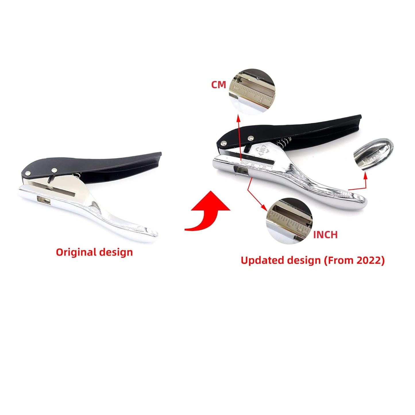 Hand-held 1/8 inch 3mm Round Metal Silver Heavy Duty Single Circle Hole Punch for ID Cards PVC Cards Badge Photos