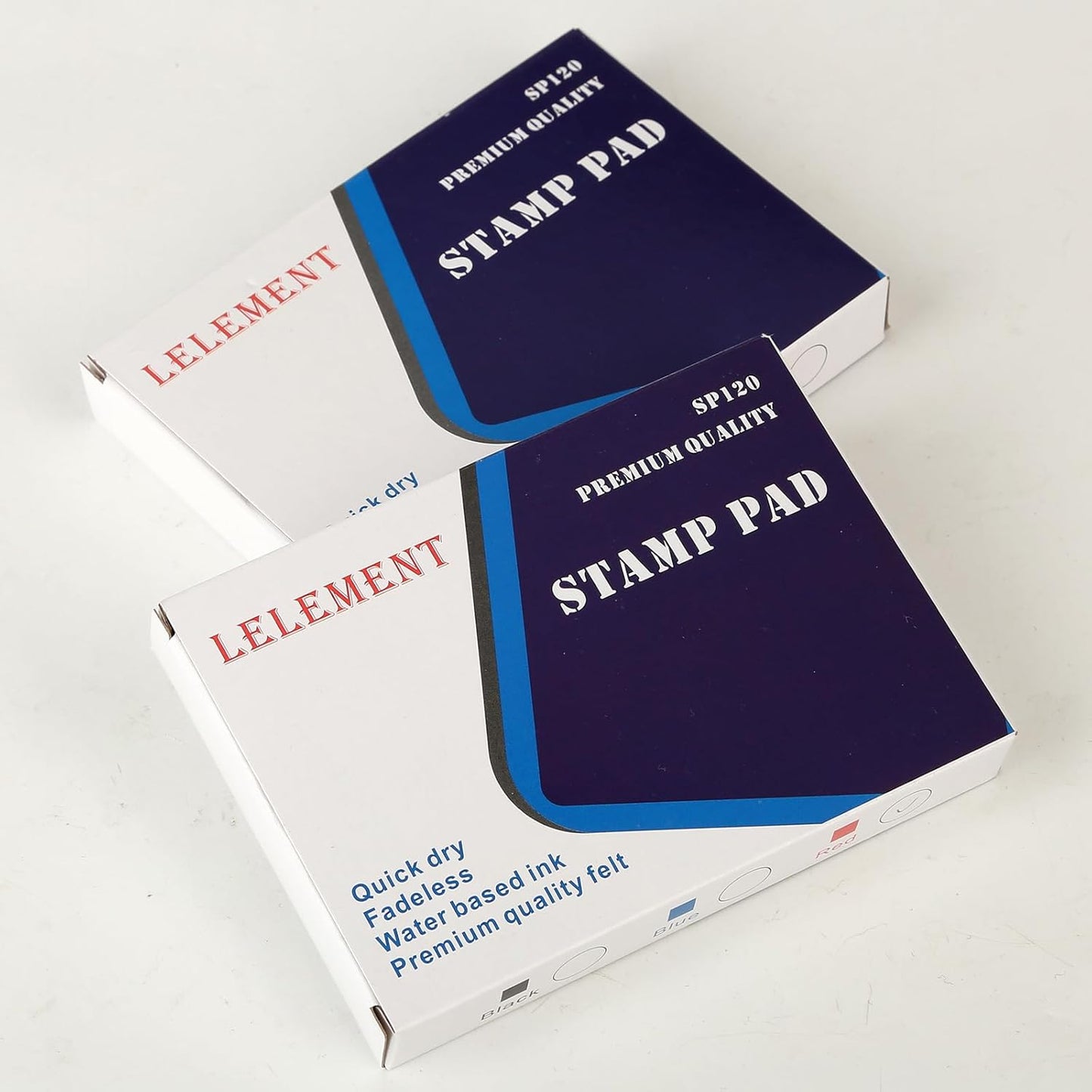 Ink Pads for Stamps | Red Ink Stamp Pad | Rubber Stamps Ink Pad - Premium Quality Felt Pad for Stamps | Stamp Pads | Small Size