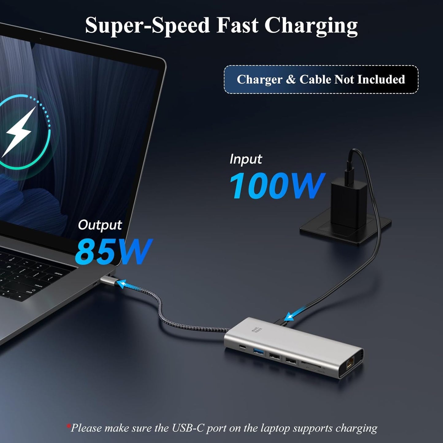 Minthouz USB C Docking Station,12-in-1 Laptop Docking Station Dual Monitor with Dual 8k DisplayPort+4k HDMI+10Gbps, 3 USB A/C, 100W PD, Ethernet, SD/TF, Audio, USB C Hub for MacBook/Dell/HP/Surface