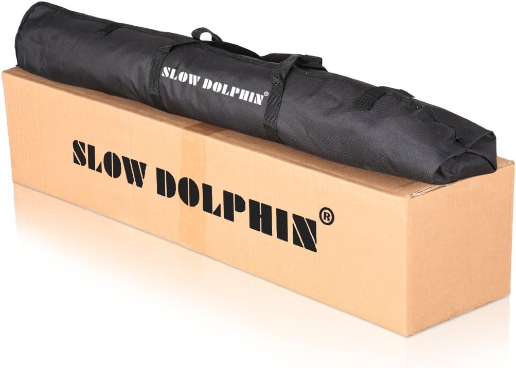 SLOW DOLPHIN Photo Video Studio 10x7ft(WxH) Adjustable Backdrop Support System Kit Background Stand with Carry Bag