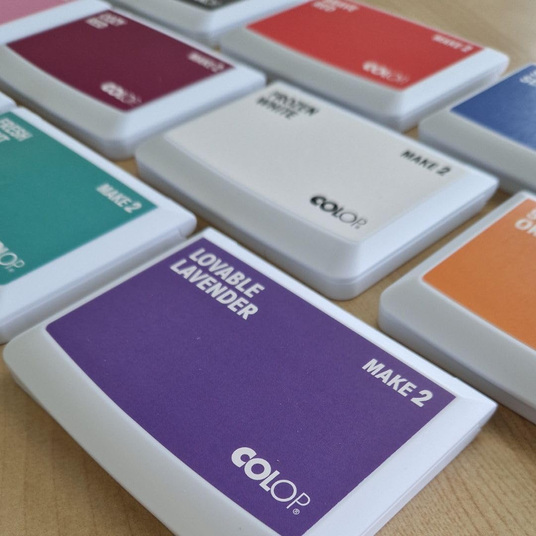COLOP Make Series, Ink Stamp Pads, with Non-Toxic Premium Ink, Water-Based Acid-Free (Soft Pink, Make 2-2-3/4" x 4-1/4")