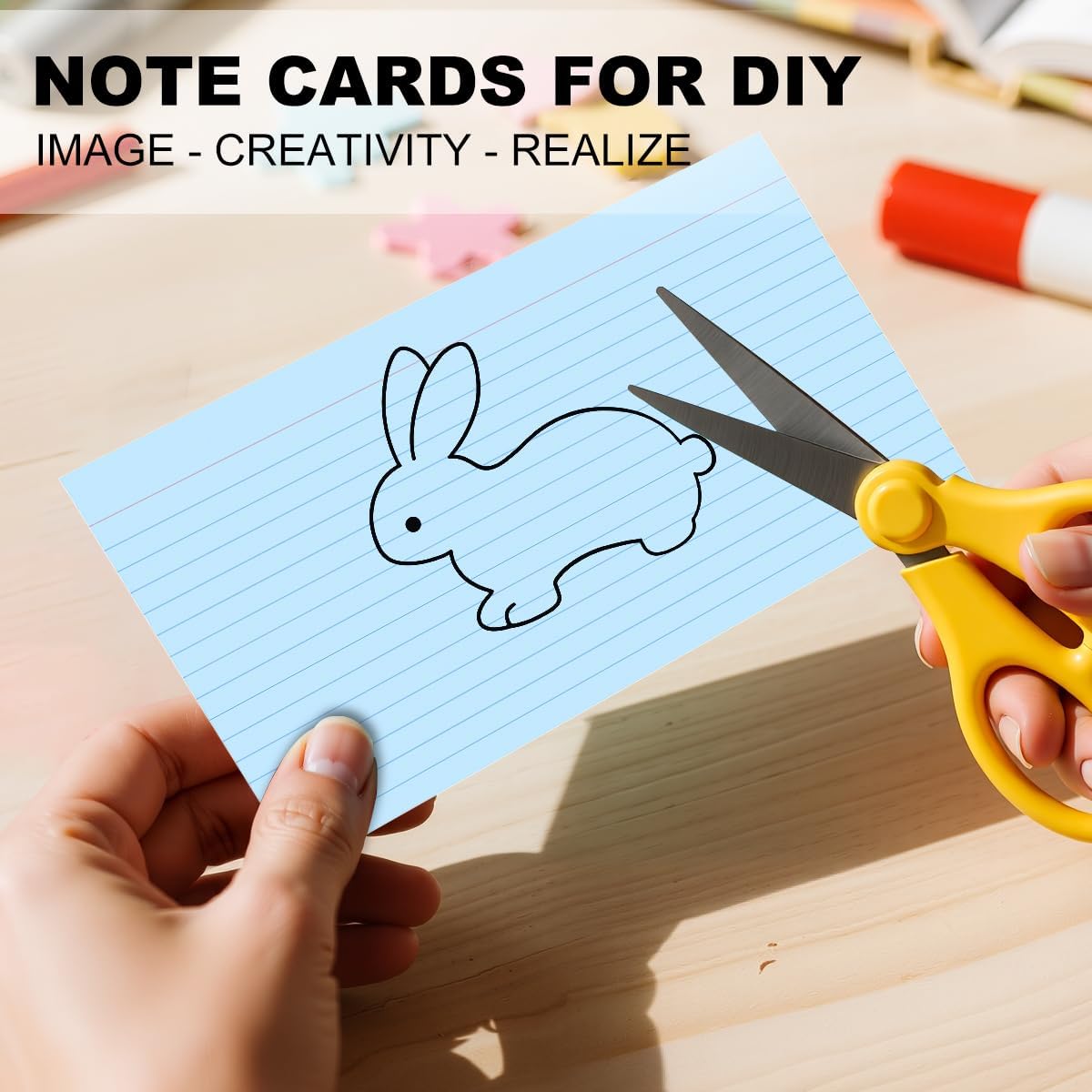 100 Count Colored Index Cards 5x8 Lined Colorful Notecards 4 Color Lined Flashcards for Studying 5 x 8 Index Cue Cards Ruled Notecards Multicolor Note Cards Flash Cards for Notes Office School Recipes