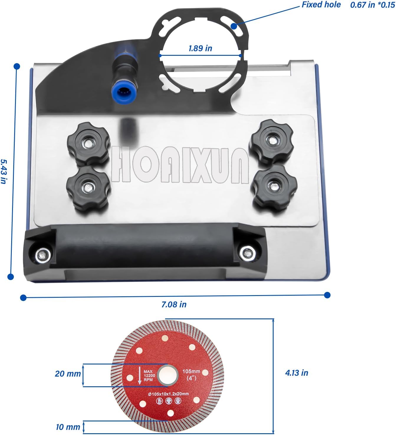 45 degree tile chamfering tool, Angle Grinder Stand For Tile 45° Chamfer Cutting, 100-Type Universal 45 Degree Tile Chamfering Stand Type Angle Grinder