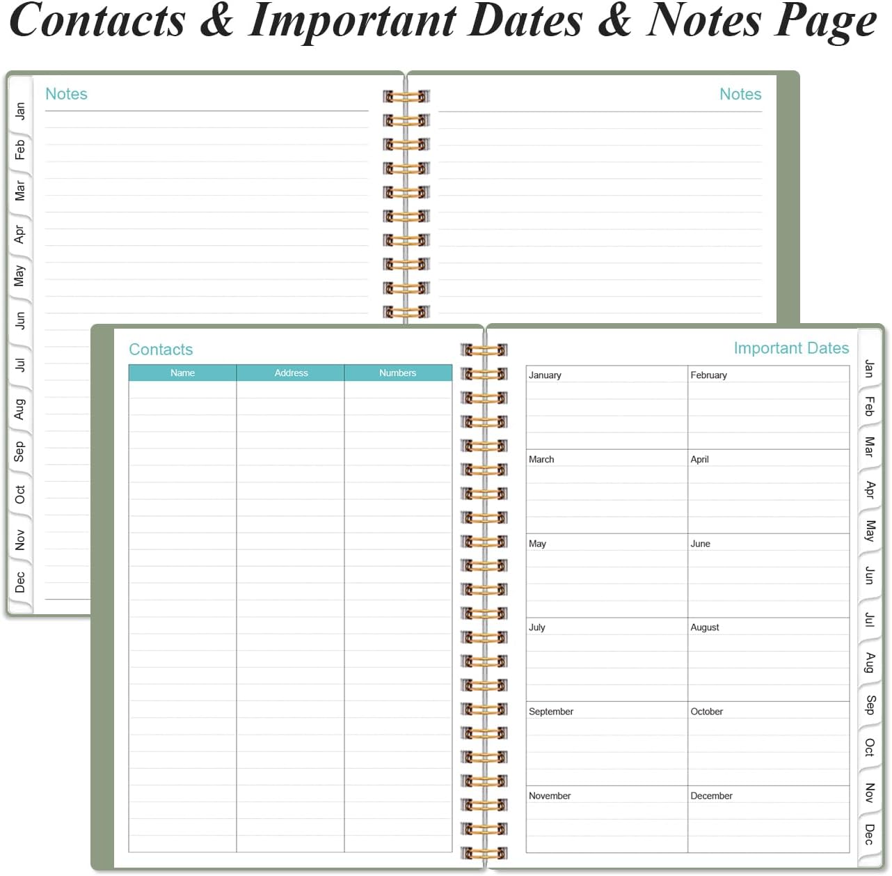 2026 Appointment Book & Planner - Hourly Planner from January 2026 - December 2026, Weekly Appointment Book 2026 with 30-Minute Interval, 6.4" x 8.5", Green