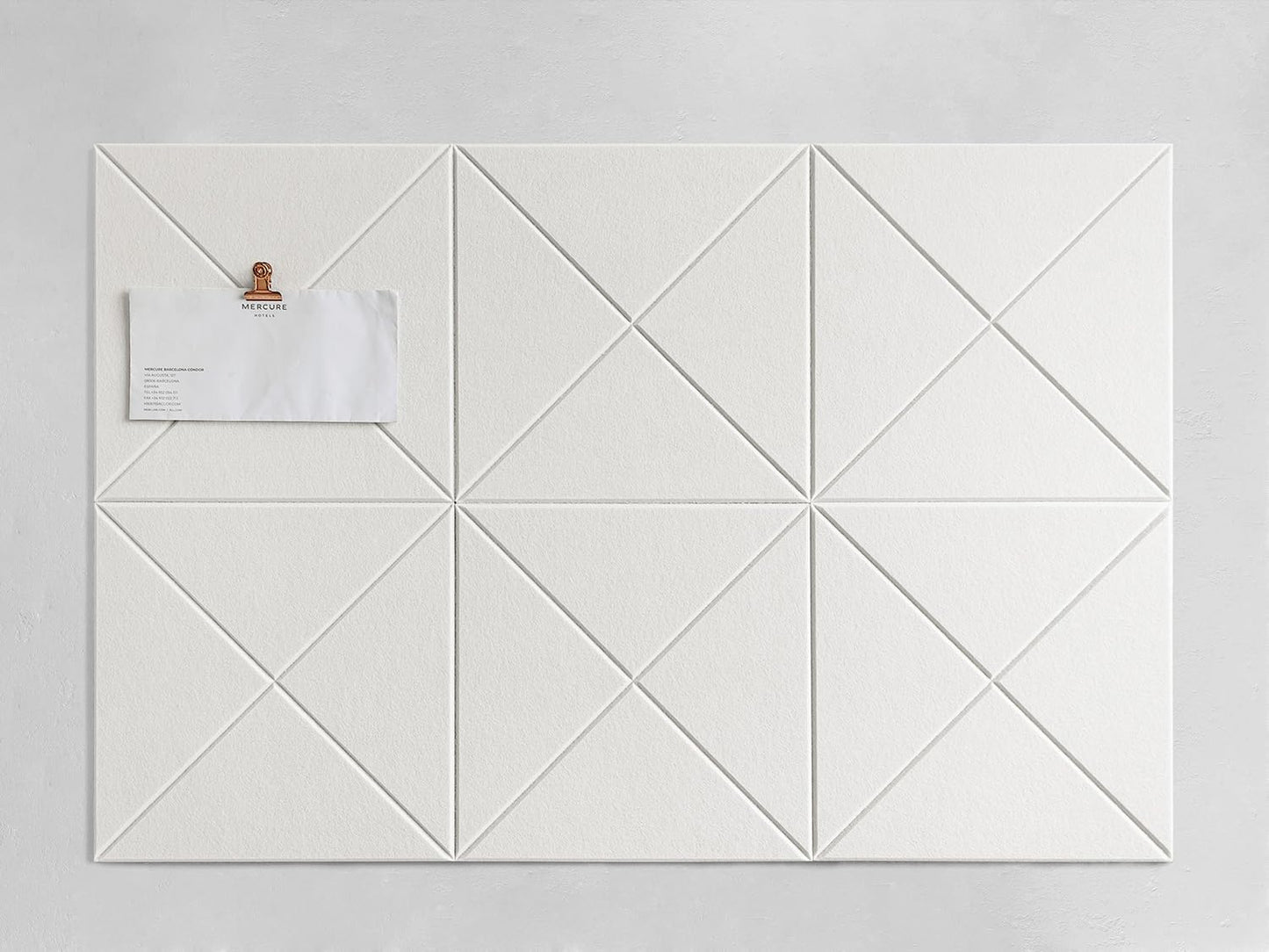 Cork Board 24 x36 Alternative - 6 Pack Felt Wall Tiles with Safe Removable Adhesive Tabs, Cork Boards for Walls for Home Office Pin Board Tack Board Bulletin Board - Warm White
