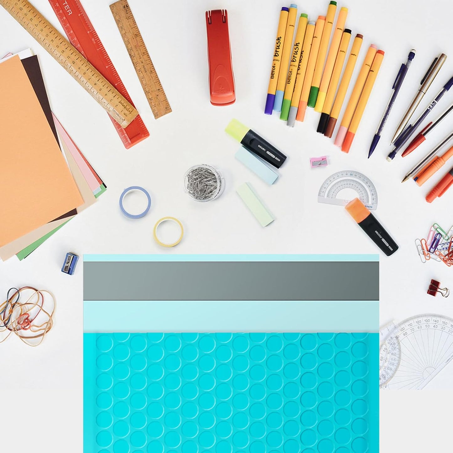 Bubble Mailers 8.5x11inch 40Pack Teal Bubble Mailers Self-Seal Padded Mailing Envelopes Bubble Opaque Padded Mailer for Small Businesses to Package and Mail Jewelry Cosmetics#2 - Lumora Desk