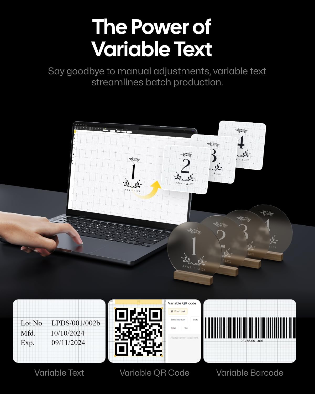 LaserPecker LP5 20W Fiber & Diode Dual Laser Engraver, 10X Faster 0.0027mm Precision for Metal Wood Jewelry, 3D Grayscale & Color Engraving, Portable 6kg Laser Cutter for Instant Store Customization