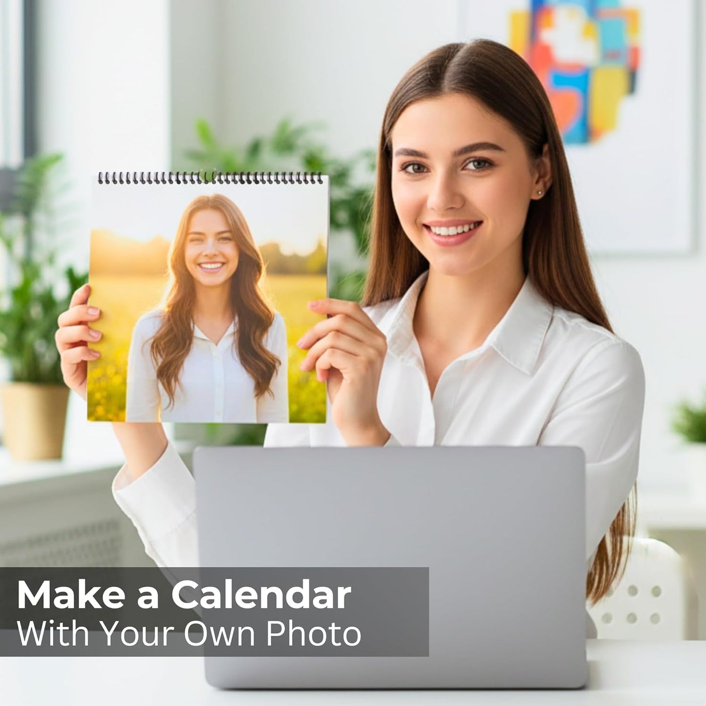 Custom Photo Wall Calendar 2026 for Home & Office - Print Your 13 Memories & Make Your Own Personalized Calendar 2026 - Customized Christmas Gift