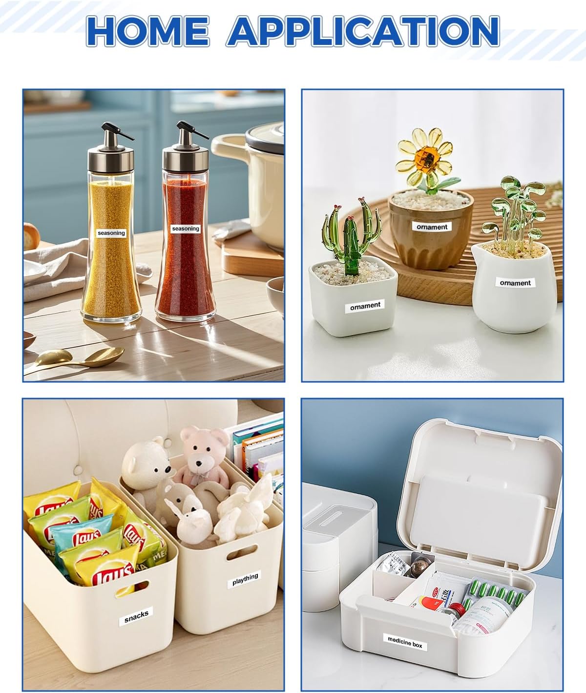 10-Pack Tze Tz Label Tape 12mm 0.47" Black on White Compatible for Brother 12mm Label Tape P Touch 12mm 0.47" White Label Maker Tape for PT-D220 PT-D210 PT-D200 PT-2430 PT-1890 PT-D610BT