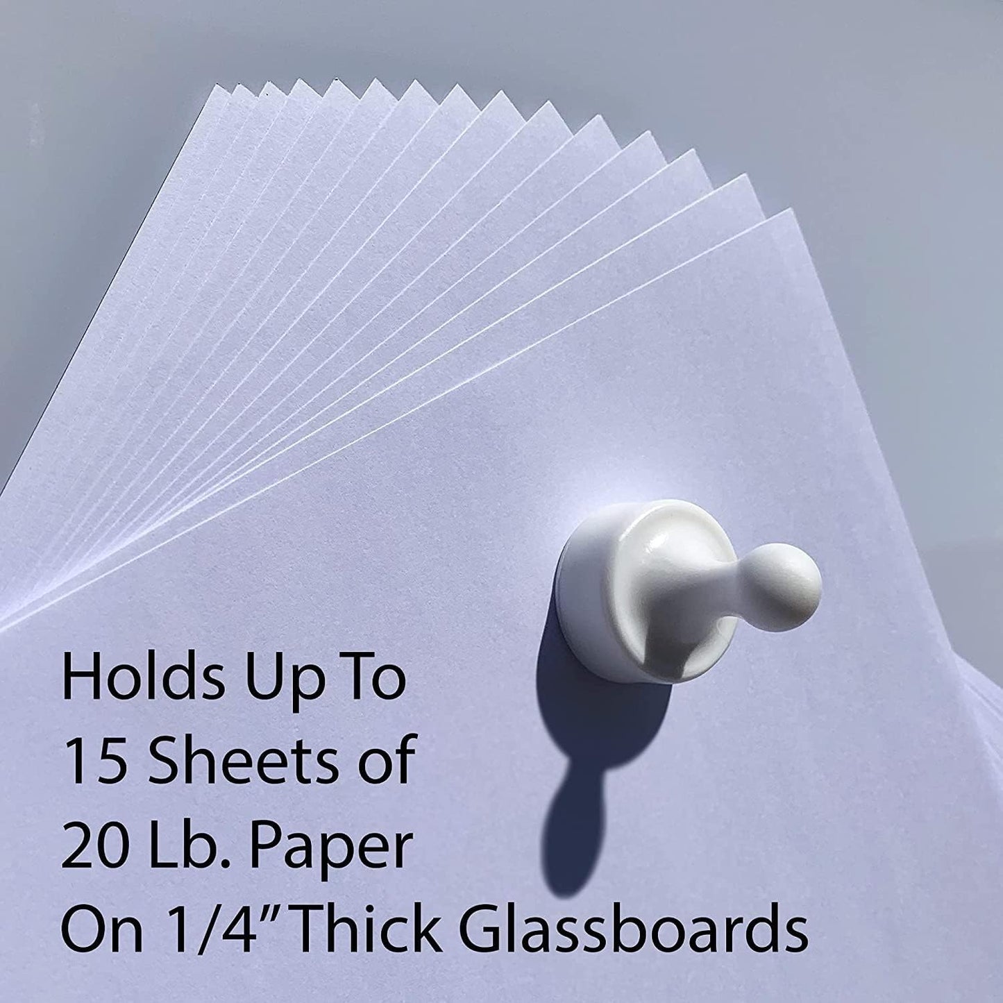 GLASSBOARD STUDIO Powerful Neodymium Magnets, Pawn-Shaped - Strong Fridge/Refrigerator and Whiteboard Magnet, Ideal for Office, Kitchen, Crafts - Rare Earth, Heavy Duty (8, Cotton Candy Pink)