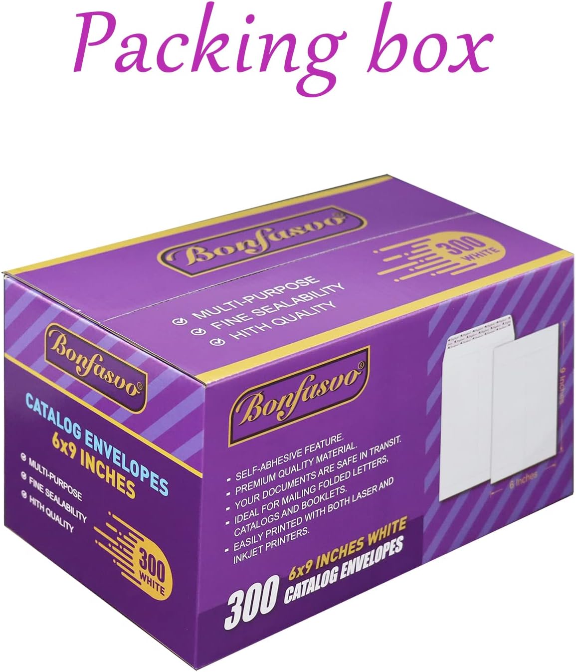 300 Pack 6x9 White Catalog Envelopes Peel & Seal Security Mailing Envelopes 120GSM Kraft Paper self Seal Envelopes for Invitations Papers Photos Documents Pictures Papers Files - Lumora Desk