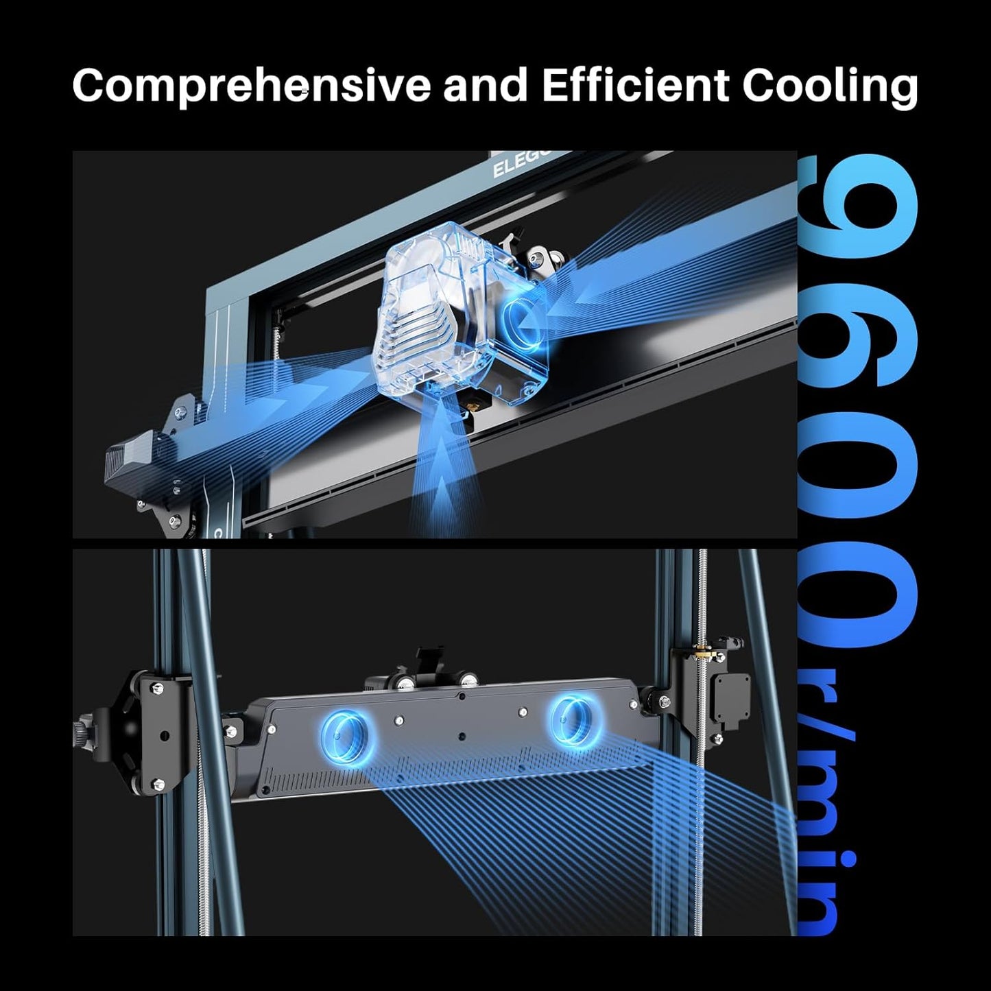 ELEGOO Neptune 4 Max 3D Printer, 500mm/s Fast Printing, Support 300°C Printing, Auto Leveling and Direct Drive Extruder, 420x420x480mm Large Build Volume - Lumora Desk