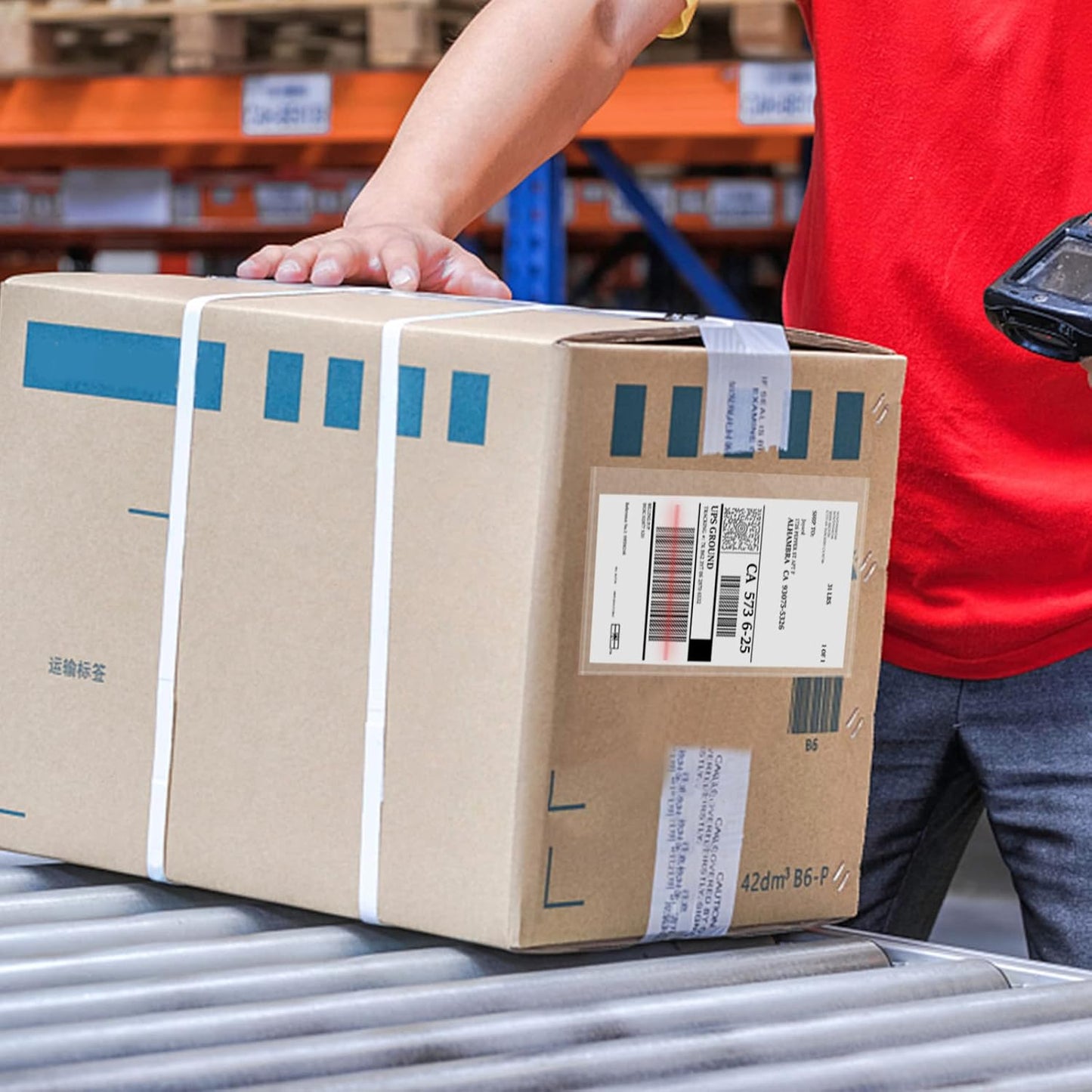 Packing List Pouches, Shipping Label Envelopes Clear Adhesive Top Loading Packing List (6" x 9" - 100 Pcs)