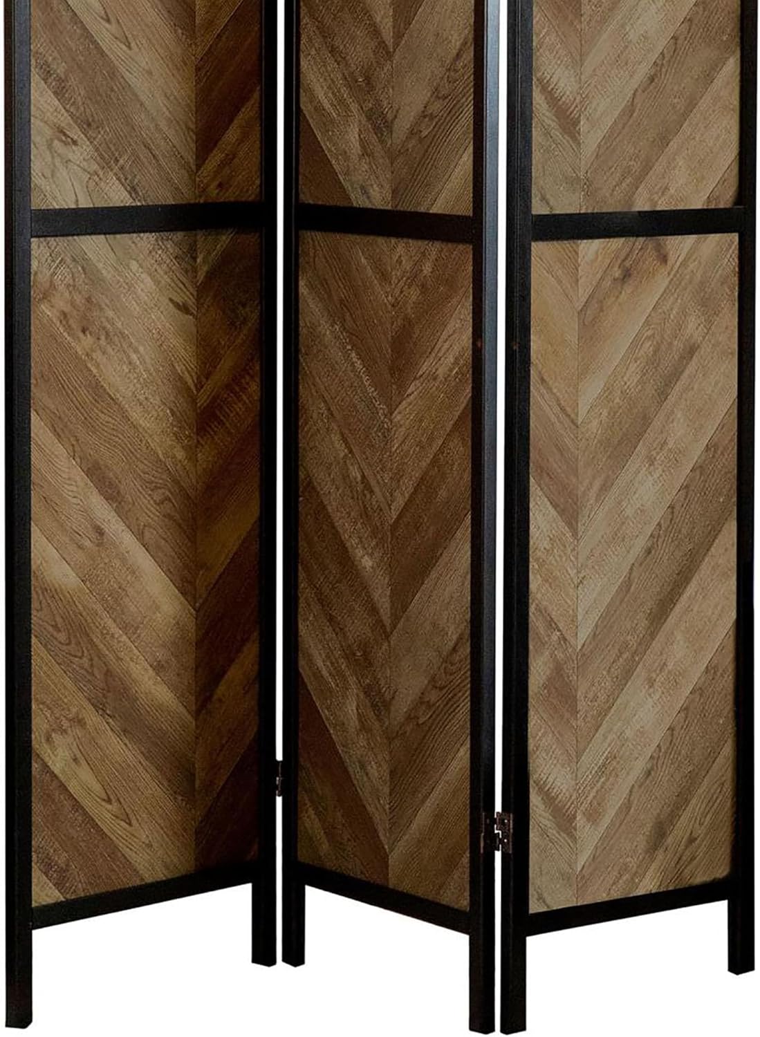 NicBex Room Divider 3 Panel Room Dividers with Herringbone Pattern Partition Room Dividers and Folding Privacy Screens Wall Divider for Home, Room Separation,52"W x 0.75"D x 70.25"H, Rustic Tobacco - Lumora Desk