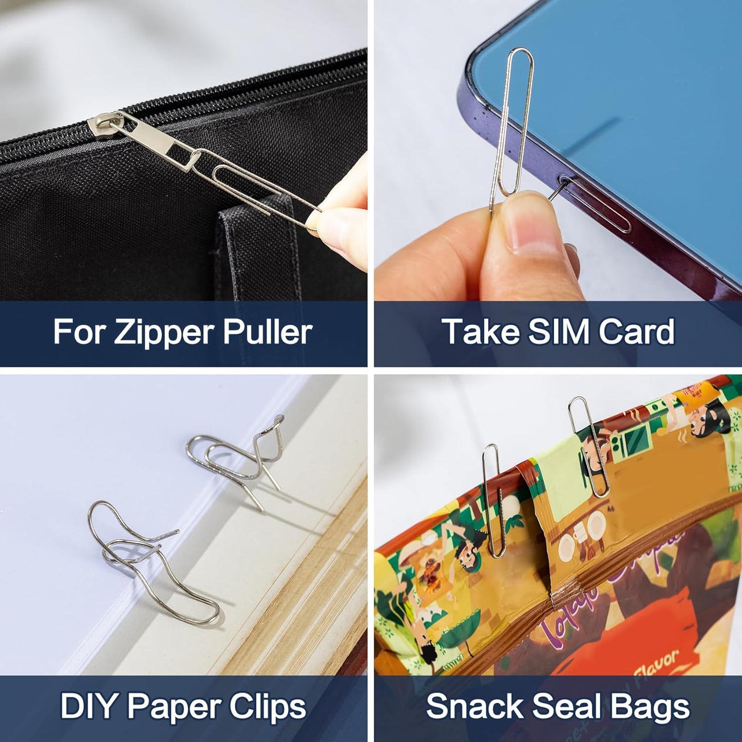 Deli #1 Smooth Paper Clips, 1000 Medium Paper Clips, 10 Boxes of 100 Each, Silver