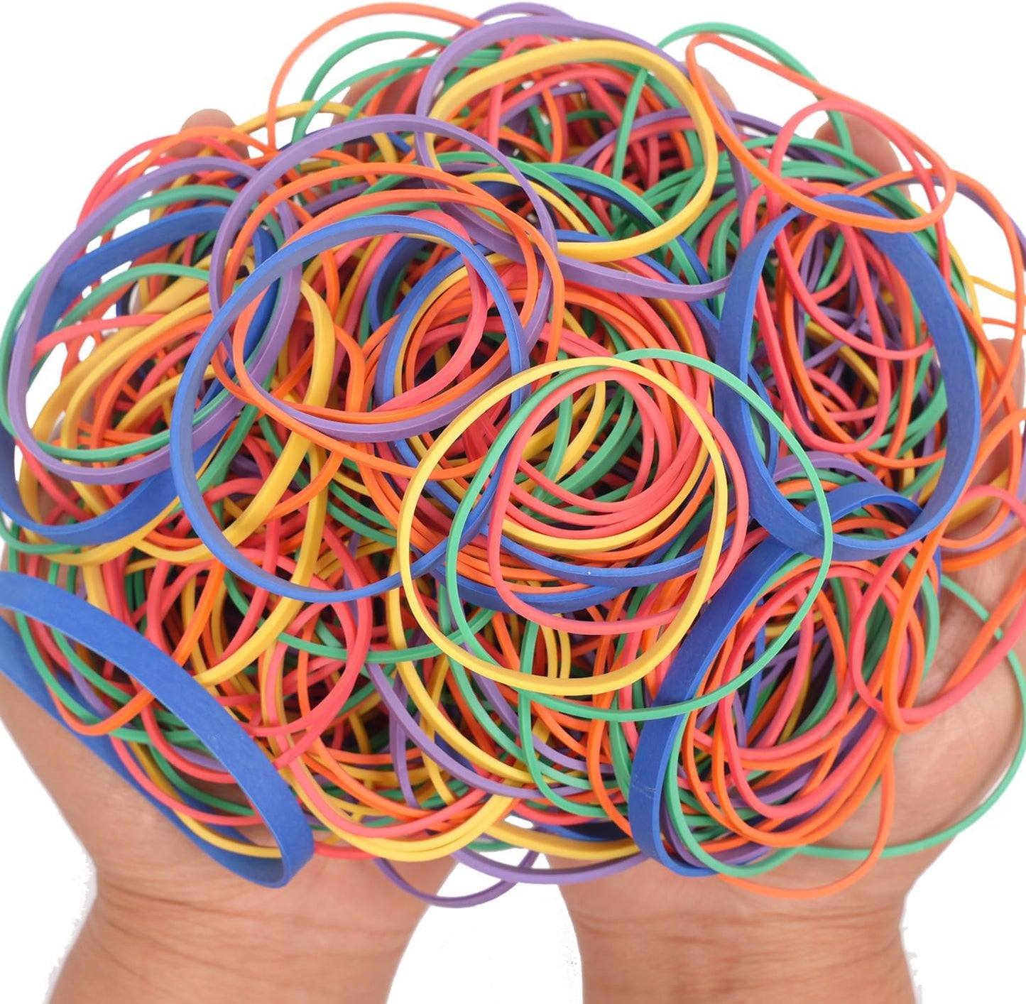 Rubber Bands assorted size multicolor 0.5 lb/227g rubber bands for School Home office supplies size#16,size18,size19,size32,size33,size64