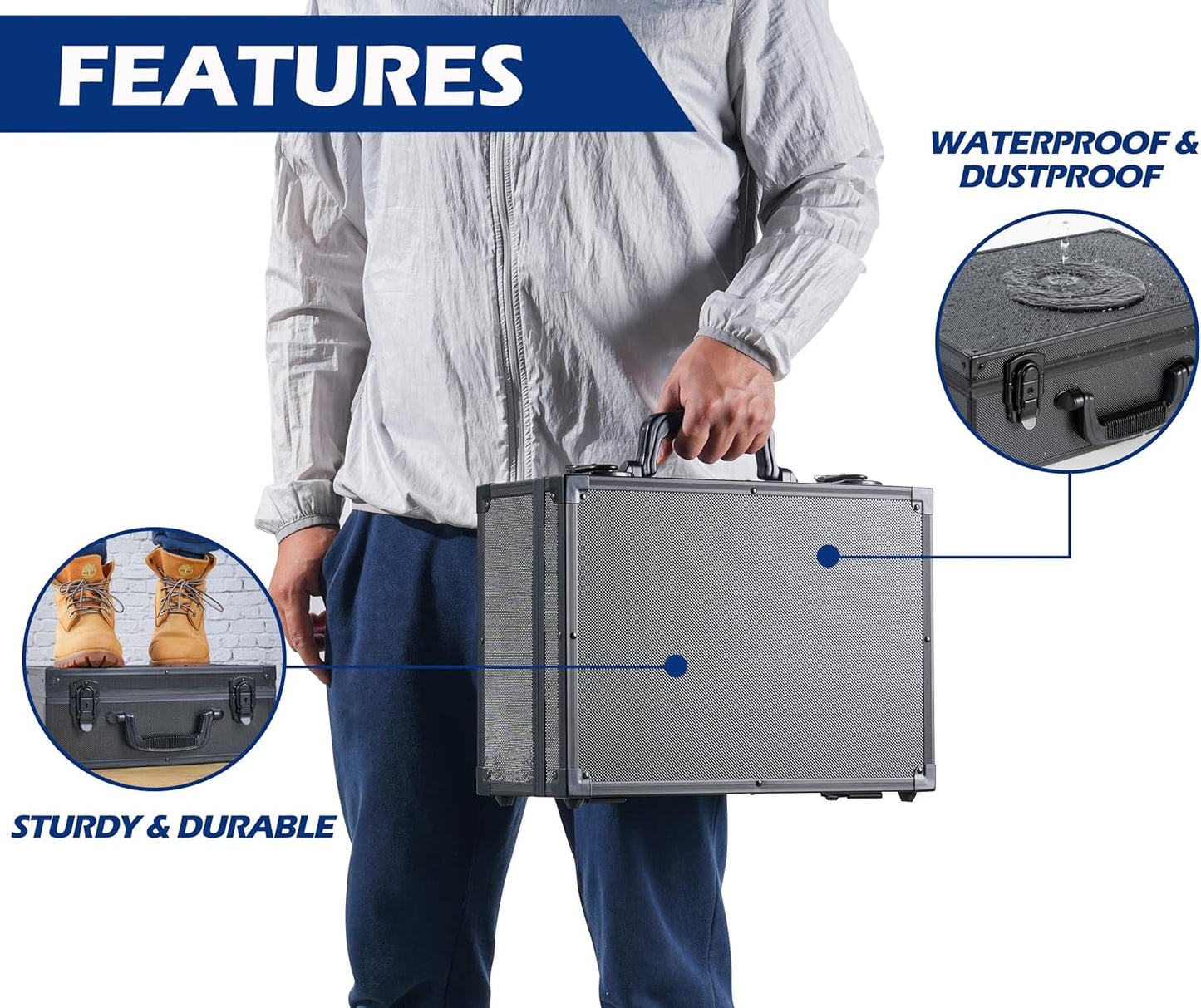 D DACCKIT Top Loaders Storage Box - Hard Case for 3" x 4" 35pt Rigid Card Holders for Trading Cards & Sports Cards (Fits Top Loaders and Magnetic Card Holders)