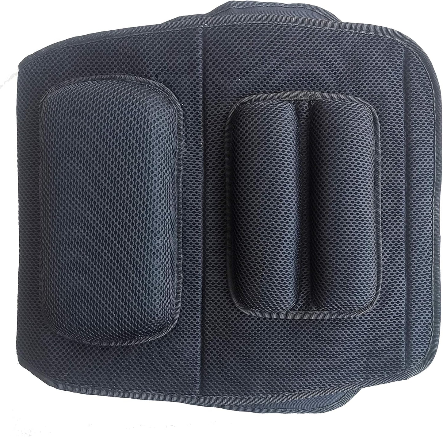 FOMI Premium Gel Cushion and Firm Back Support | Seat Cushion Pad and Upper Lower Thoracic and Lumbar Pillow for Car, Office Chair | Pressure Sore, Coccyx Pain Relief | Posture Aid (Grid Gel)