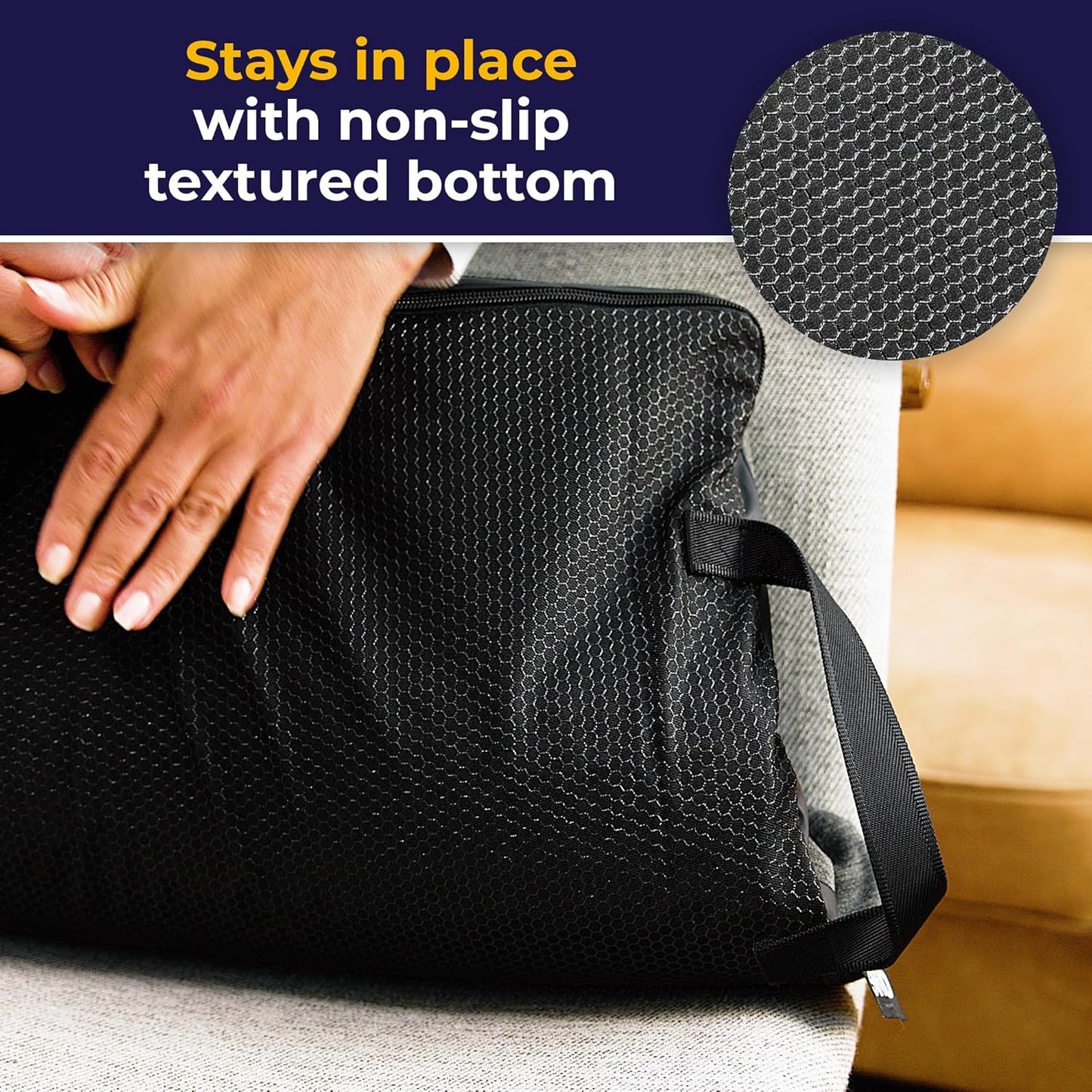 Drive Medical DualEase Gel Seat Chair Cushion for Wheelchair, Office Chairs & More, 20 Inch 2-Sided Pressure Relieving Cushion with Cooling Airflow, Machine Washable Cover, 2-Year Warranty