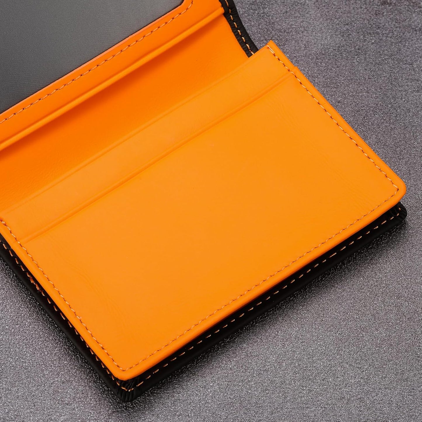 Leather Business Card Case Holder for Men & Women, Italian Calfskin