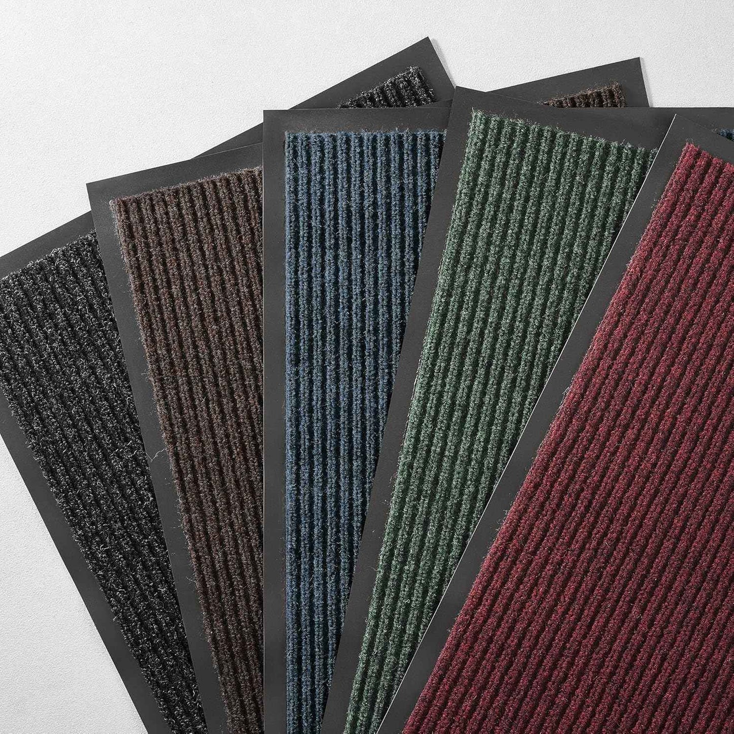 Consolidated Plastics Brush Dry Rug - Made in USA, Heavy-Duty Commercial DoorRug for Indoor/Outdoor Entryways, Non-Slip Backing for High-Traffic Areas (3' W x 5' L, Charcoal)