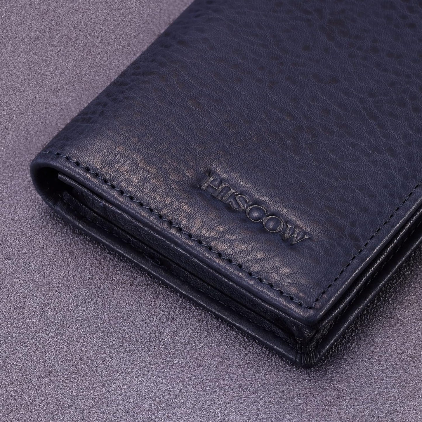Leather Business Card Case Holder for Men & Women, Italian Calfskin