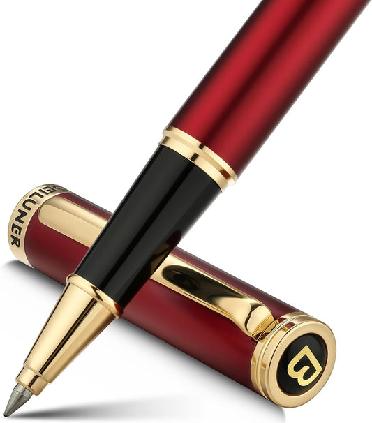 BEILUNER luxury rollerball pen with 24K gold trim