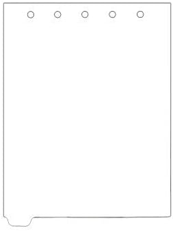Carstens - Heavy Duty Plastic Ring Binder Dividers, Bottom Tab, 1/9 Cut, Tab 1 Position, US Letter, White, Case of 50, (2619-20CS) - Ideal Medical Chart Dividers or Index Tabs for 3 Ring Binders