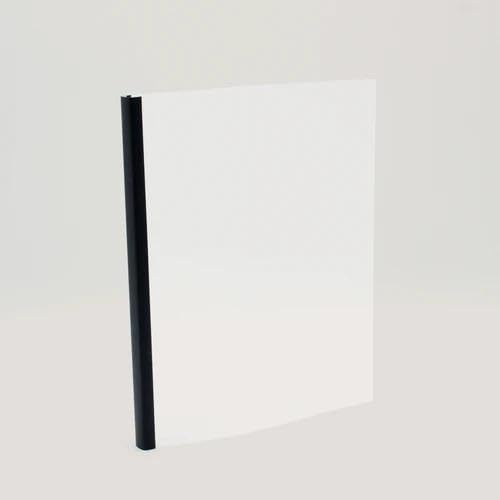 Thermal Binding Clear Covers with Steel Spine –for Thermal Binding Machines – Formerly Unibind – Used in Real Estate, Education and Various Businesses (Quartz, 80 Sheets Max - 72/Box)