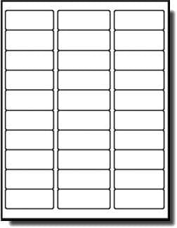 30 UP Address Labels for Inkjet Printers 1" x 2-5/8", Pack of 4500 Labels - Lumora Desk