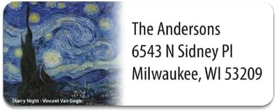 Customized Personalized Address Labels - Made in The USA by Kenco (Famous Art, 250 Labels) - Lumora Desk