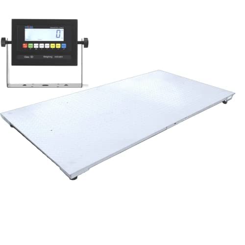 SellEton SL-4x6-2.5K Heavy-Duty, Industrial Floor Scale, Metal Indicator with Platform Scale (48" x 72", 2500 lbs x 0.5 lb)