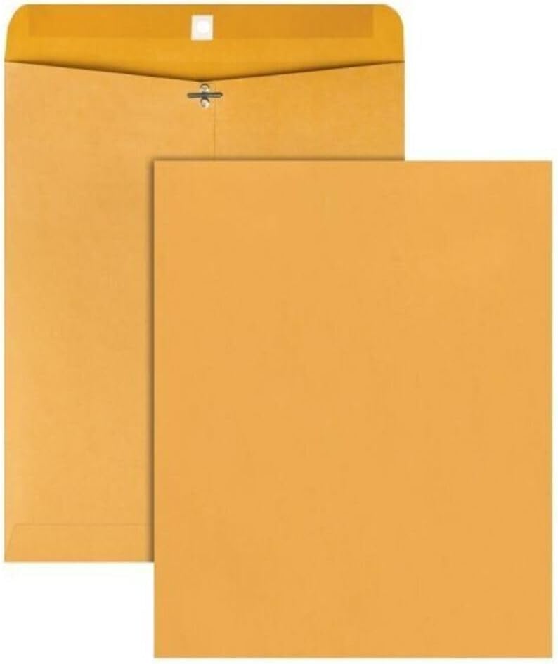 Catalog Envelopes (Open End), Brown Kraft, 28 Pound. 500 Per Pack. (Gummed, 7.5"x10.5") - Lumora Desk
