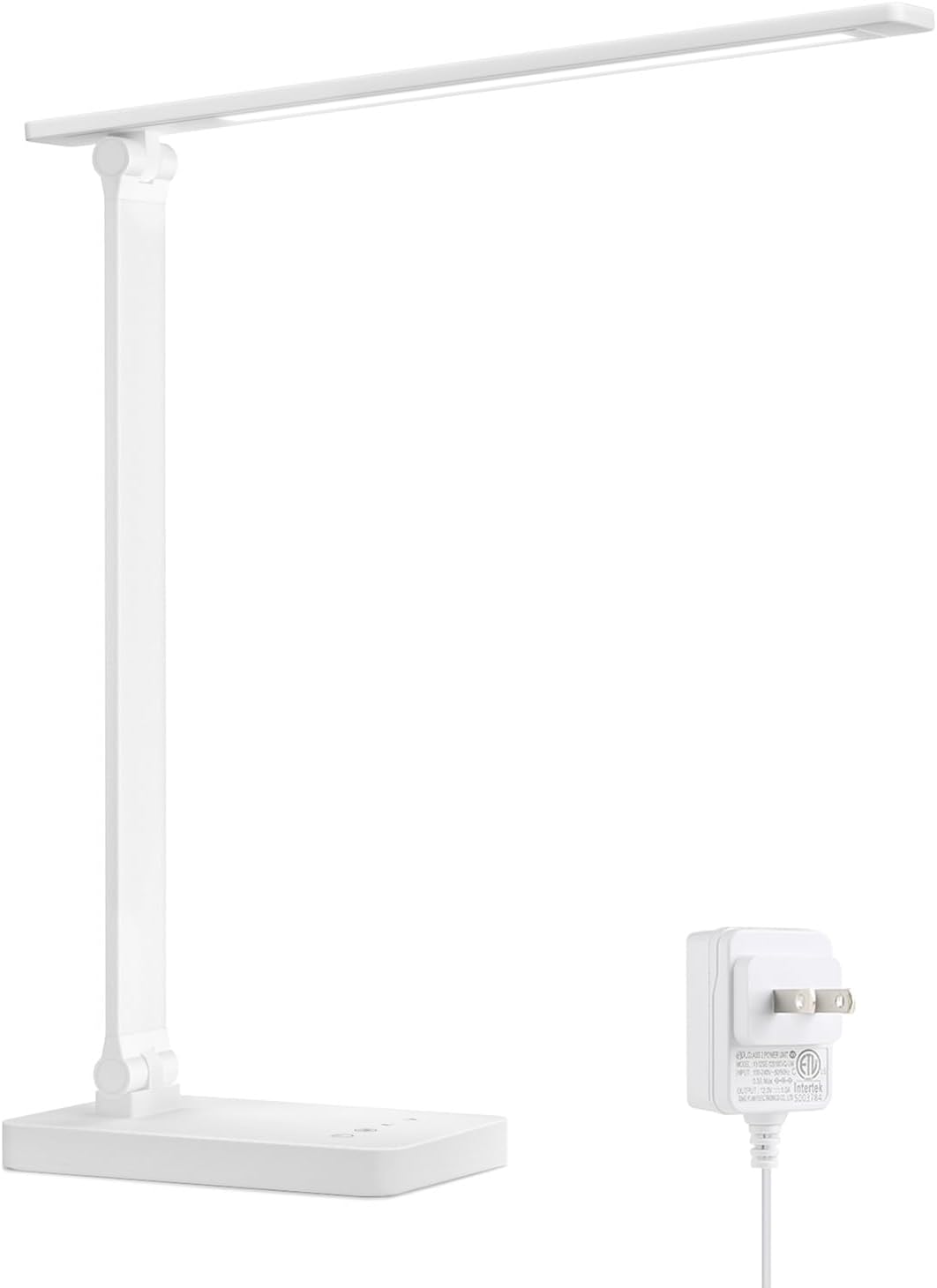 Lepro LED Desk Lamp, Metal Desk Light 9.5W 800lm, Forbes Vetted Best Task Lamp, 5 Color Modes 5 Brightness Level, Dimmable Home Office Desktop Lamp for Reading, Crafting, Sewing, Puzzle, Nail, White - Lumora Desk