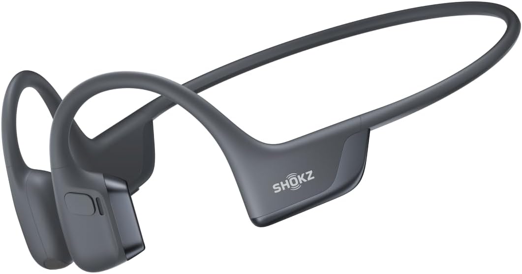 SHOKZ New OpenRun Pro 2 - Open-Ear, Bone Conduction Sport Headphones - with Reflective Strip - Sweat Resistant, Workout Headphones - Secure, Wireless, Comfortable Fit-Deep Bass and Smart Mic App
