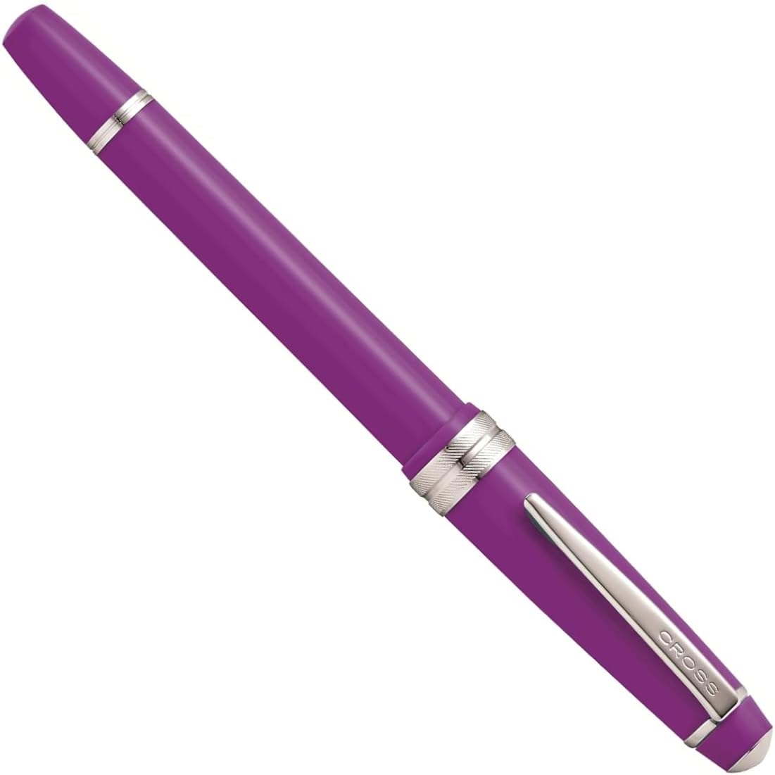 Bailey Light Polished Purple Resin Rollerball Pen