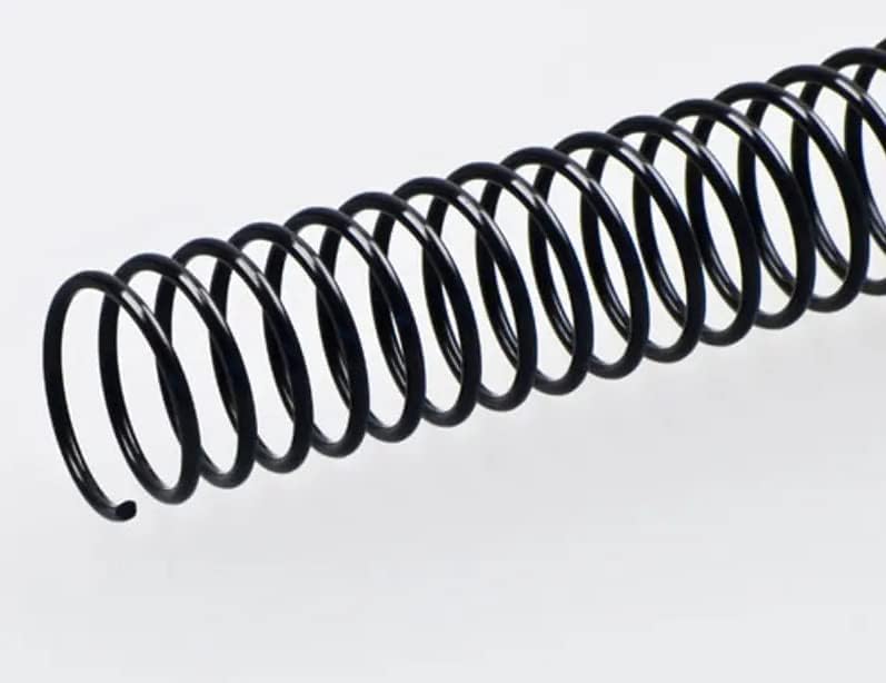Plutreas 100 Pack Plastic Spiral Binding Coils, 4:1 Pitch, Spiral Binding Spines for Office Documents, Engineer Papers, Business Projects (16mm (140 Sheet Capacity))