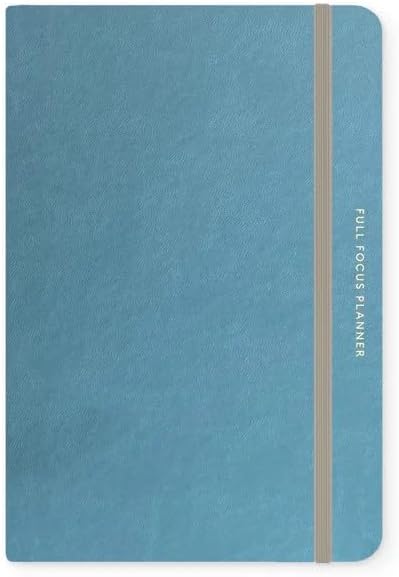 Full Focus French Blue Vegan Leather Planner by Michael Hyatt - The #1 Daily Planner to Set Annual Goals, Increase Focus, Eliminate Overwhelm, and Achieve Your Biggest Goals - Hardcover