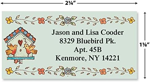 Colorful Images A Season at Home Return Address Mailing Labels, Personalize with Name & Addresses, Set of 144 Self Adhesive, Easy Peel Flat Label Sheets, 1 ⅛ x 2 ¼”, 12 Designs - Lumora Desk