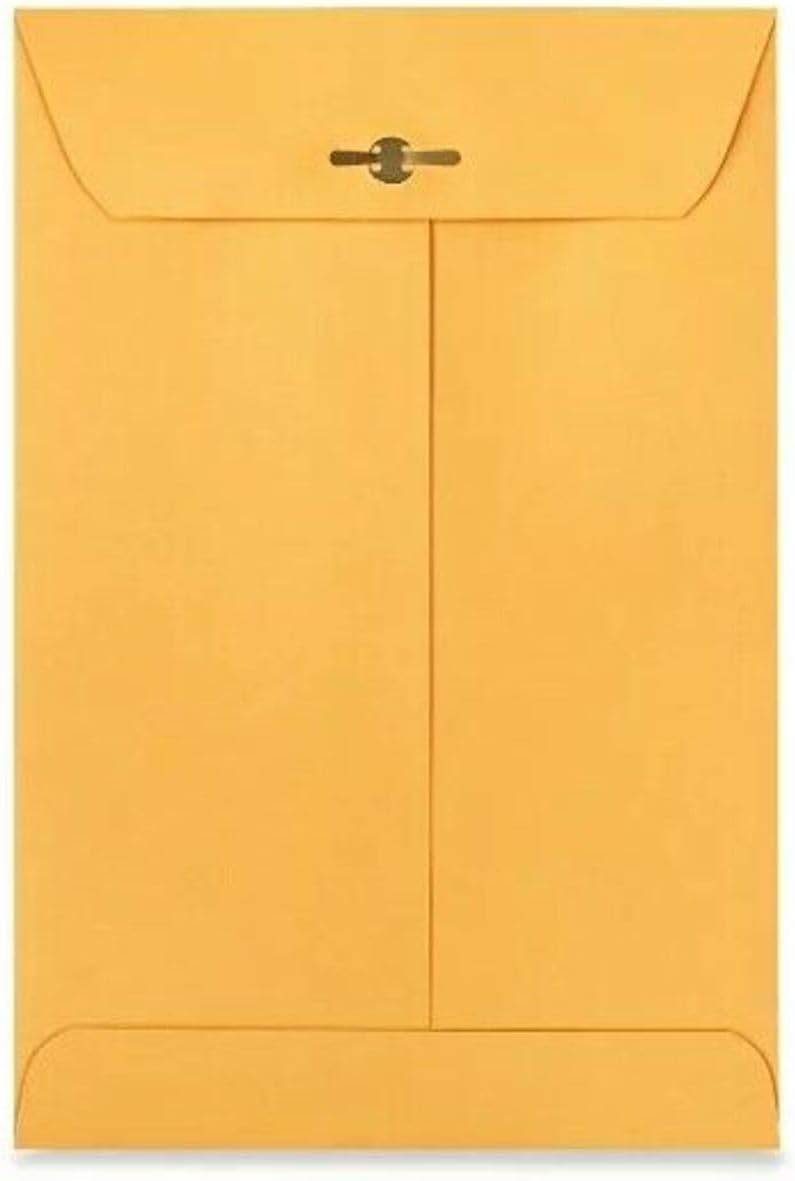 Catalog Envelopes (Open End), Brown Kraft, 28 Pound. 500 Per Pack. (Clasp, 6.5"x9.5") - Lumora Desk